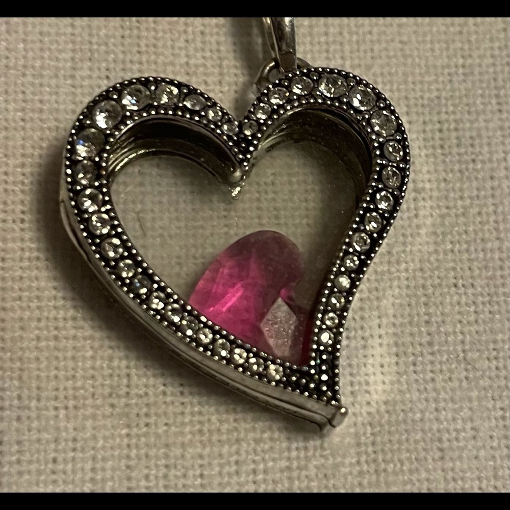 Origami Owl  reversible heart shaped locket